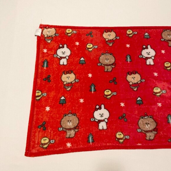 Starbucks Line Friends Brown Limited Edition Holiday Blanket 40 x 26 Inch - Picture 14 of 16